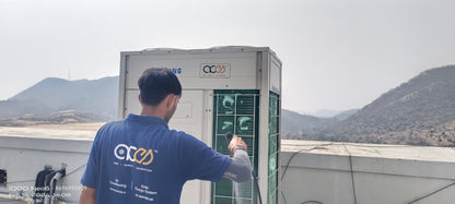 ACES Expert Cleaning Outdoor Unit Of VRF System