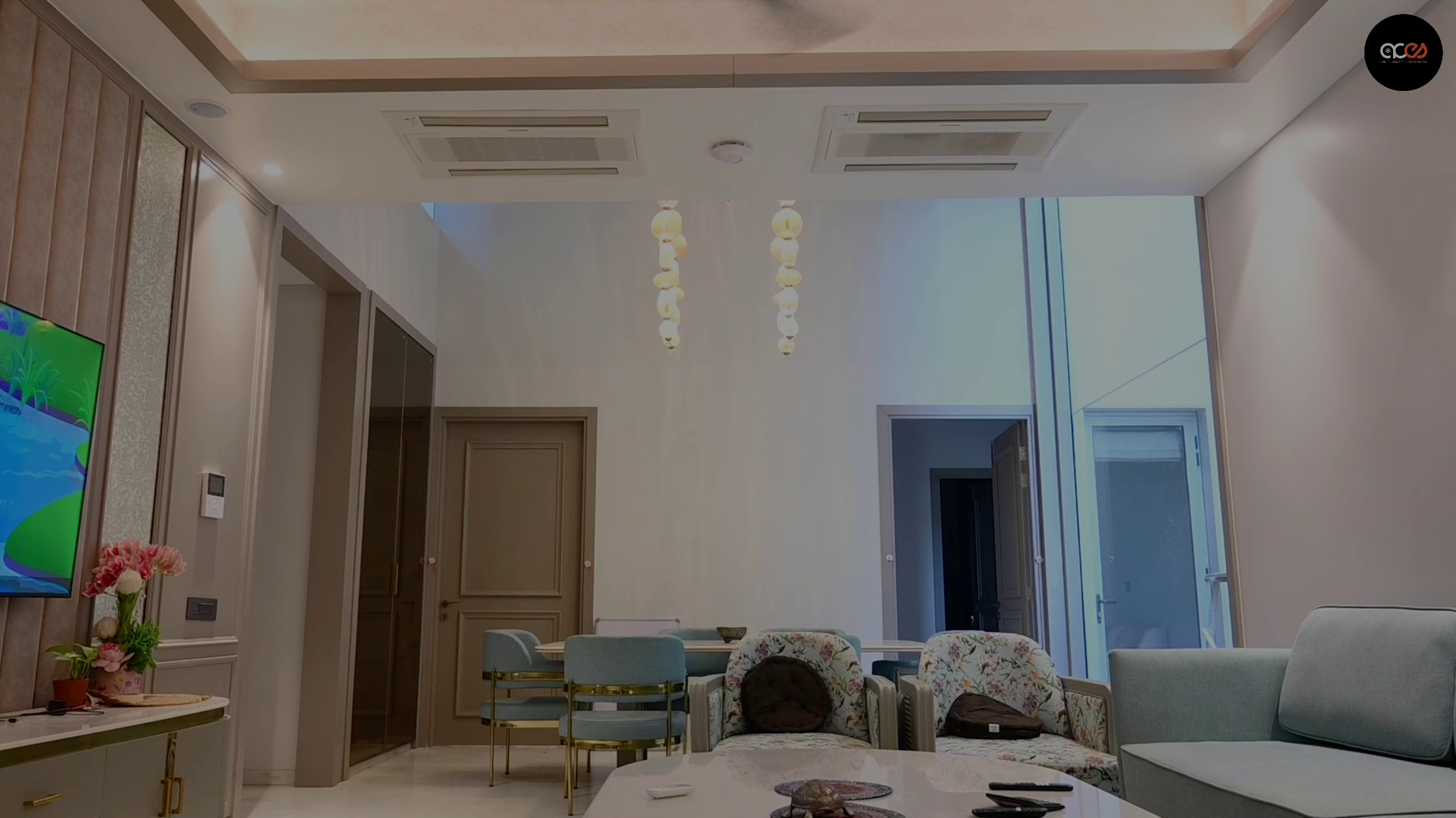 Samsung 2Way Cassette AC installed in living room